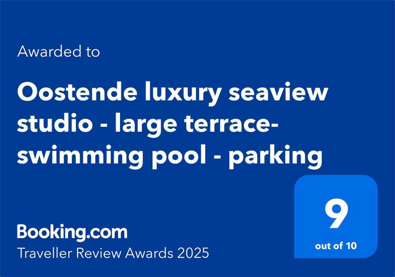 Oostende Luxury Seaview Studio - Large Terrace- Swimming Pool - Parking Εξωτερικό φωτογραφία